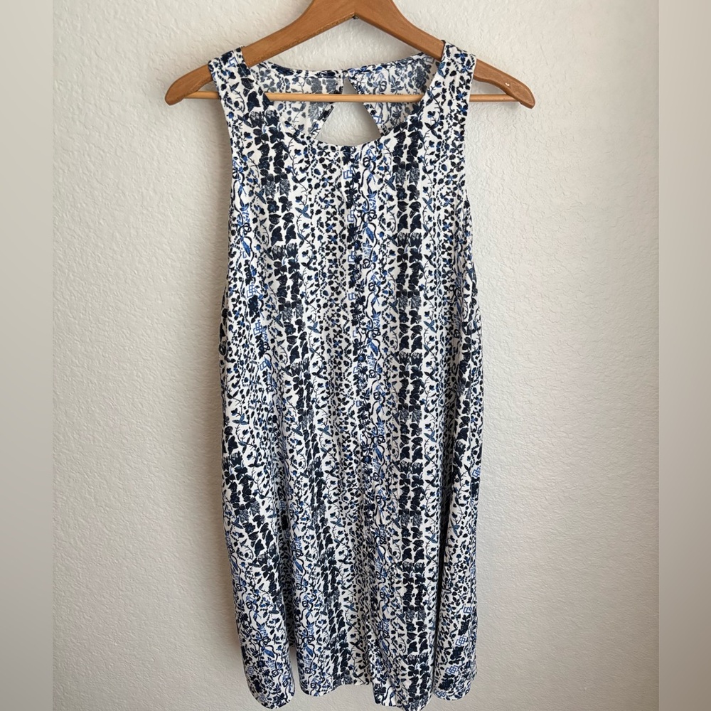 Abercrombie Blue Patterned Sleeveless Dress